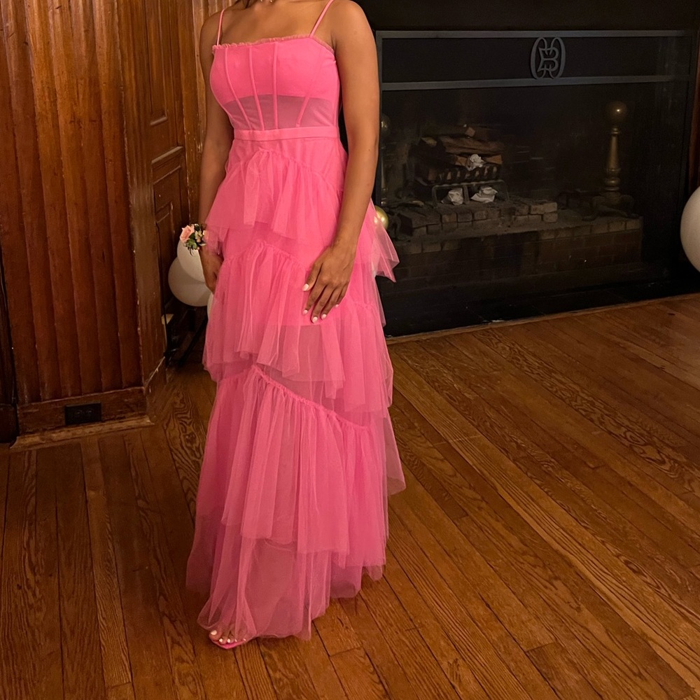 BCBG pink tulle dress